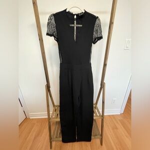 Black lace jumpsuit